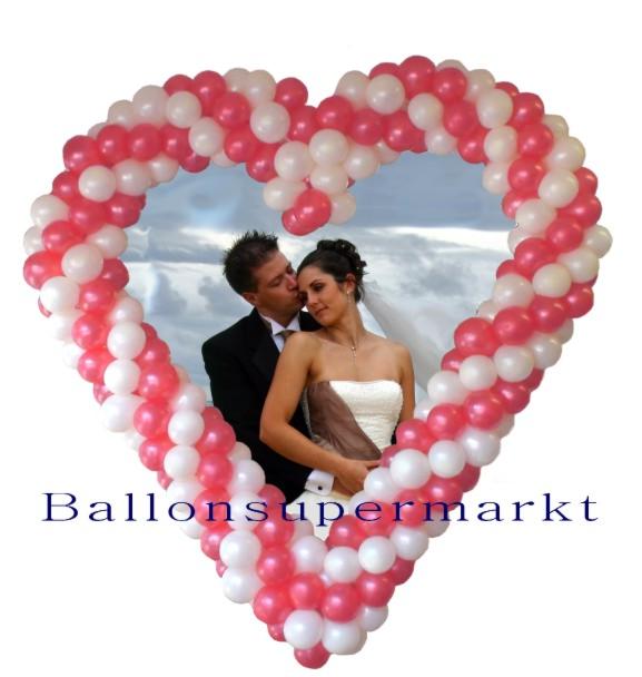 Dekoration zu Hochzeiten: Herzen aus Ballons