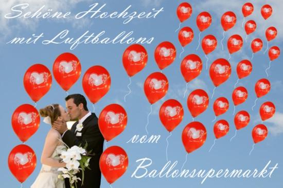 Schöne Hochzeit mit Luftballons vom Ballonsupermarkt