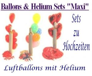 Luftballons mit Helium zu Hochzeiten